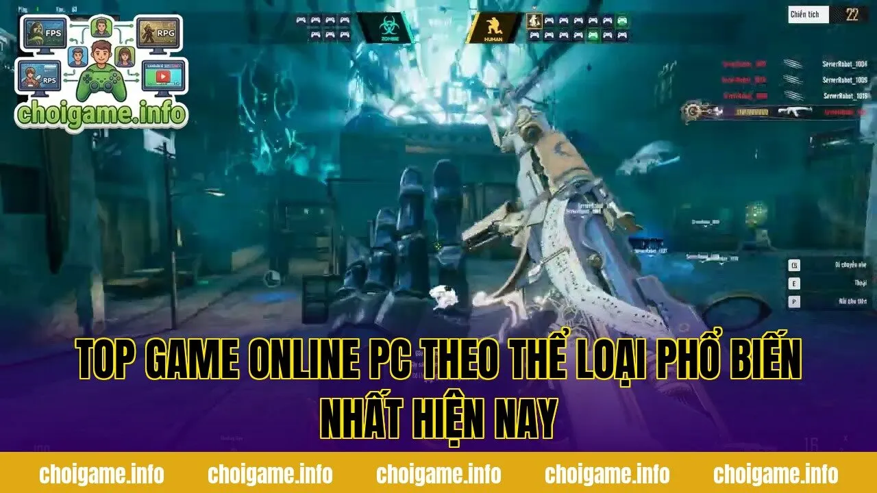 Top game online PC theo thể loại phổ biến nhất hiện nay