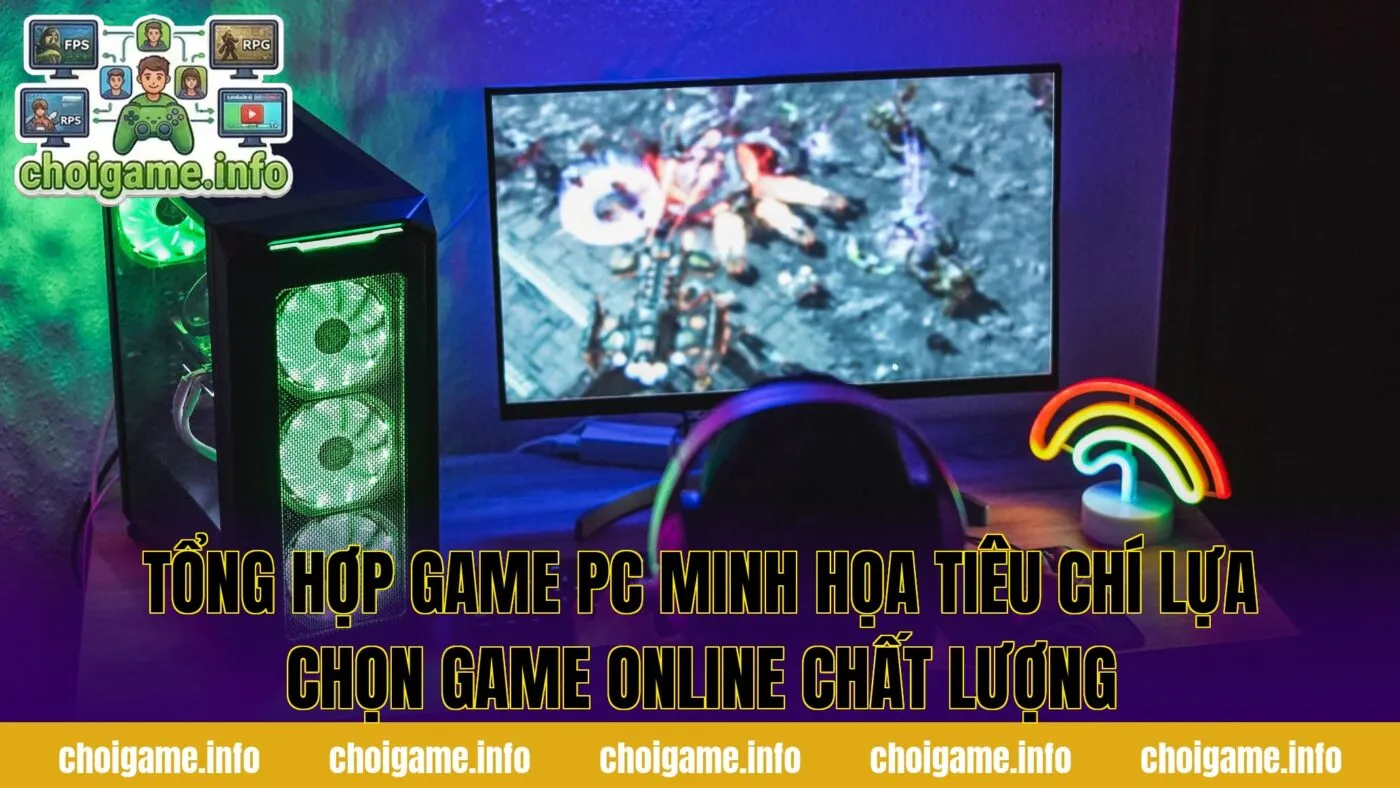 Tổng hợp game PC minh họa tiêu chí lựa chọn game online chất lượng
