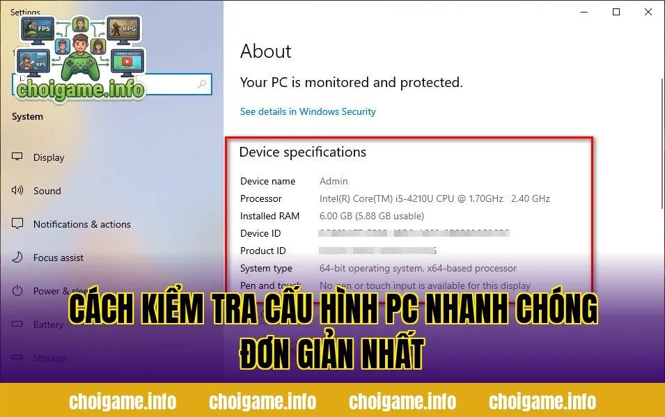 Cách Kiểm Tra Cấu Hình PC Nhanh Chóng Đơn Giản Nhất
