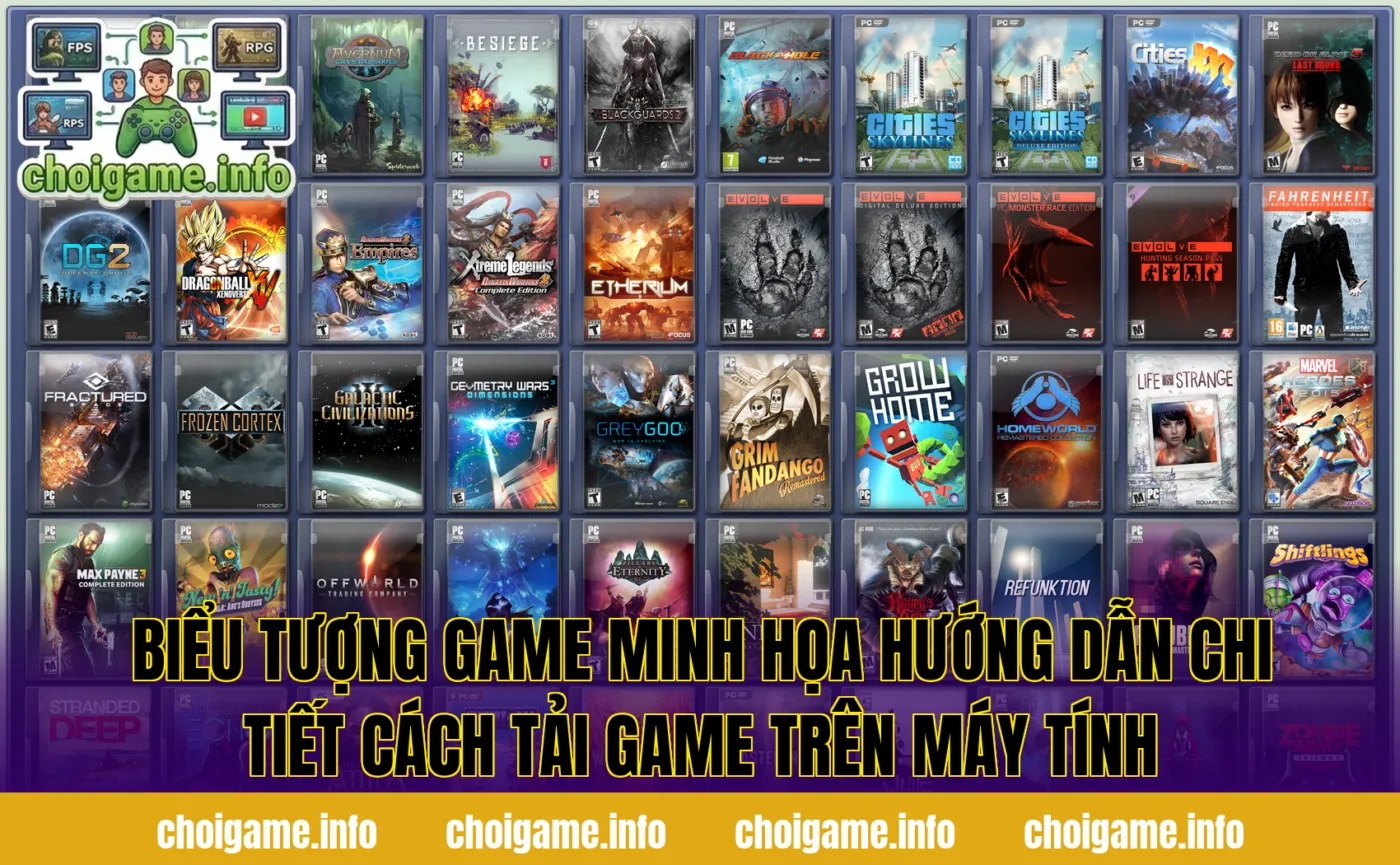 Biểu tượng game minh họa hướng dẫn chi tiết cách tải game trên máy tính