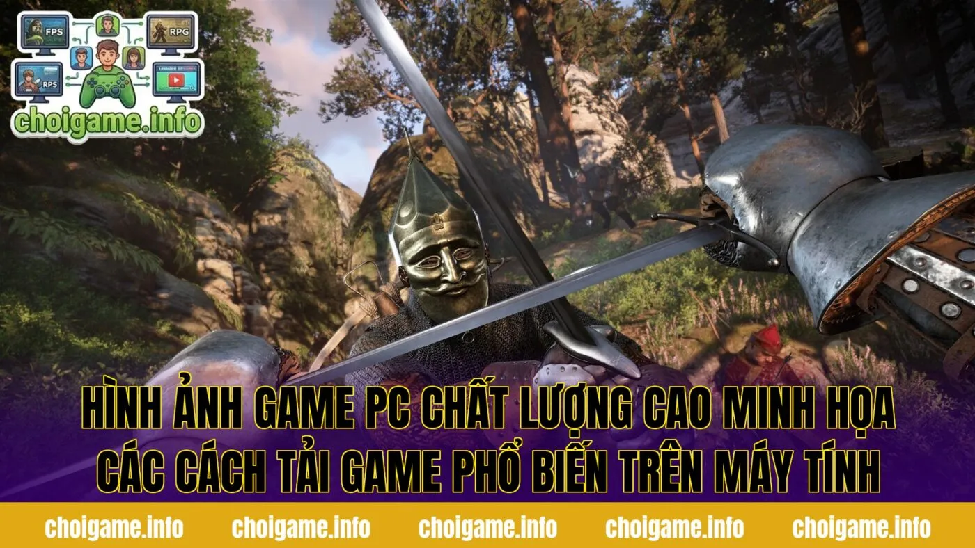 Hình ảnh game PC chất lượng cao minh họa các cách tải game phổ biến trên máy tính